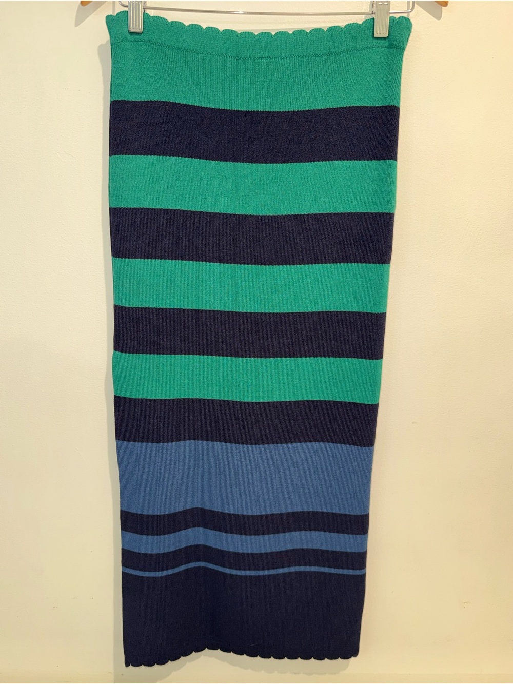 New By Anthropologie Color block Slim Midi Skirt in size medium - Picture 5 of 12